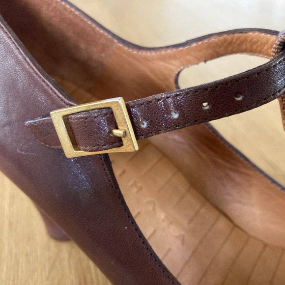 Chie Mihara Brown T-Strap Heels - Picture 9 of 12